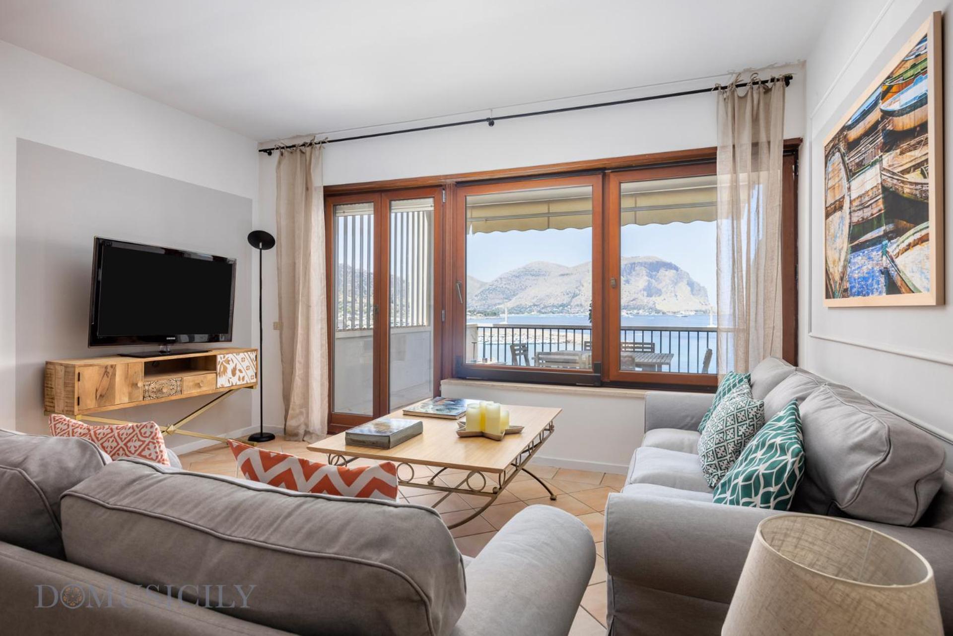Mondello In Terrazza By Domusicily Apartment ภายนอก รูปภาพ